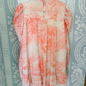 Toile print dress